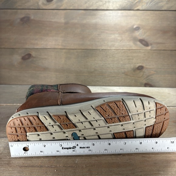 ll bean womens size 8 shoe brown leather waterproof ankle snow boots - Picture 9 of 9